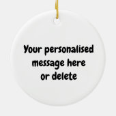 Pickleball-ornament voor oma keramisch ornament (Achterkant)