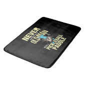 Pickleball - Oude man met een pickleball-paddle Badmat (Gekanteld)