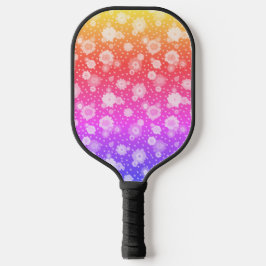 Pickleball Outdoor Kleurrijke Bloem Bloemen Paddle