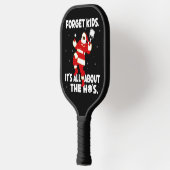 Pickleball over de druiloor Santa Black Paddle (Links)