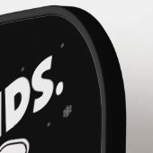 Pickleball over de druiloor Santa Black Paddle (Links Detail)