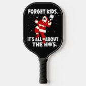 Pickleball over de druiloor Santa Black Pickleball Paddle (Voorkant)