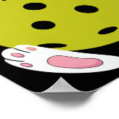 Pickleball Paasjacht Bunny Pickleball Eas Poster (Hoek)