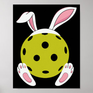Pickleball Paasjacht Bunny Pickleball Eas Poster
