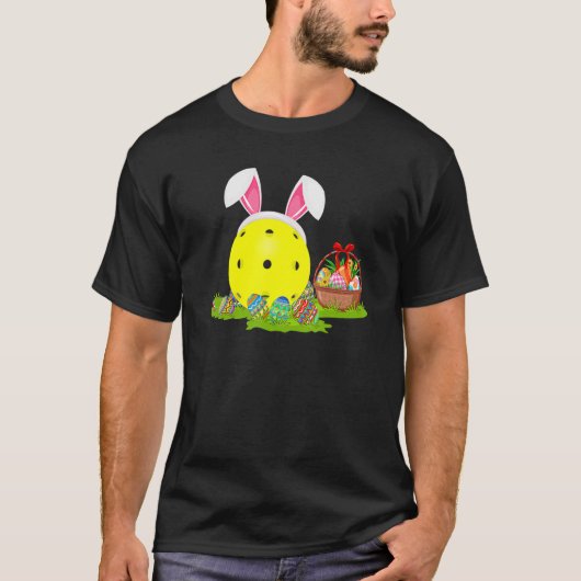 Pickleball Paasjacht Bunny Pickleball Eas T-shirt (Voorkant)