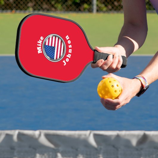 Pickleball Paddle- Aangepaste Amerikaanse vlag naa Paddle (Insitu)