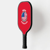 Pickleball Paddle- Aangepaste Amerikaanse vlag naa Pickleball Paddle (Links)