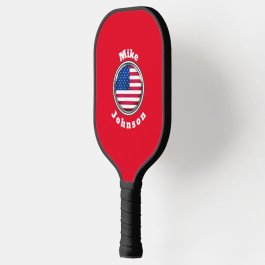 Pickleball Paddle- Aangepaste Amerikaanse vlag naa Pickleball Paddle (Links)
