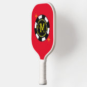 Pickleball Paddle - Aangepaste pokerchip - initiaa (Links)