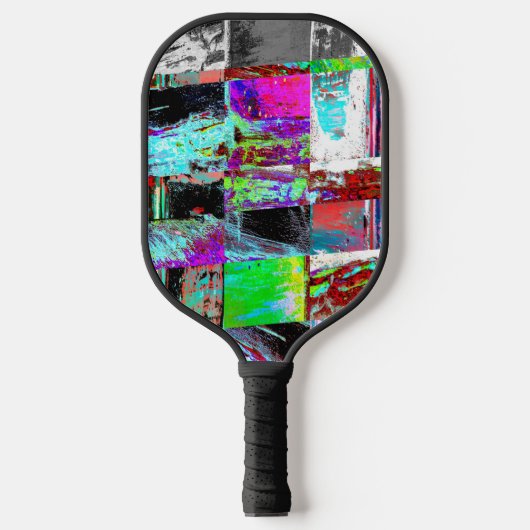 Pickleball Paddle – Abstract Grid (Voorkant)