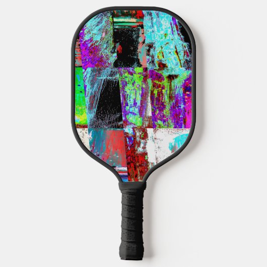 Pickleball Paddle – Abstract Grid (Achterkant)