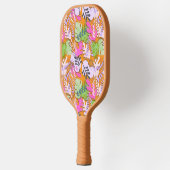Pickleball Paddle : Abstract Leaves (orange/yelow) (Links)