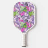 Pickleball Paddle : Abstract Leaves (pink/purple) (Achterkant)