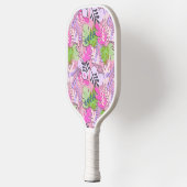 Pickleball Paddle : Abstract Leaves (pink/purple) (Links)