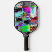 Pickleball Paddle – Abstract Raster (Voorkant)