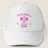 Pickleball Paddle & Ball Bend Oregon Verenigde Sta Trucker Pet (Voorkant)