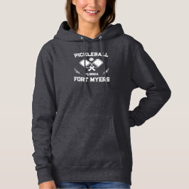 Pickleball Paddle Ball Fort Myers Florida Custom Hoodie