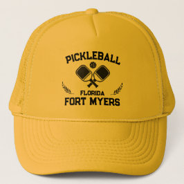 Pickleball Paddle Ball Fort Myers Florida Custom Trucker Pet