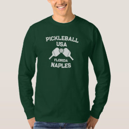 Pickleball Paddle Ball Naples Florida Verenigde St T-shirt
