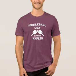 Pickleball Paddle Ball Naples Florida Verenigde St Tri-Blend Shirt