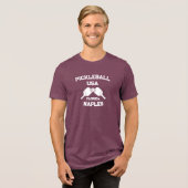 Pickleball Paddle Ball Naples Florida Verenigde St Tri-Blend Shirt (Voorkant volledig)