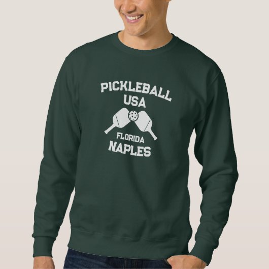 Pickleball Paddle Ball Naples Florida Verenigde St Trui (Voorkant)