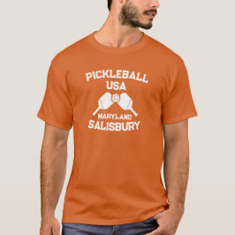 Pickleball Paddle & Ball Salisbury Maryland op maa T-shirt