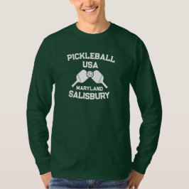 Pickleball Paddle & Ball Salisbury Maryland op maa T-shirt