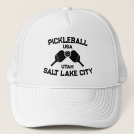 Pickleball Paddle Ball Salt Lake City Utah Custom Trucker Pet