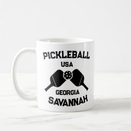 Pickleball Paddle & Ball Savannah Georgia Custom Koffiemok