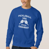Pickleball Paddle & Ball Savannah Georgia Custom Trui (Voorkant)