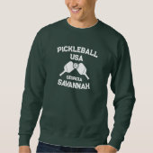 Pickleball Paddle & Ball Savannah Georgia Custom Trui (Voorkant)