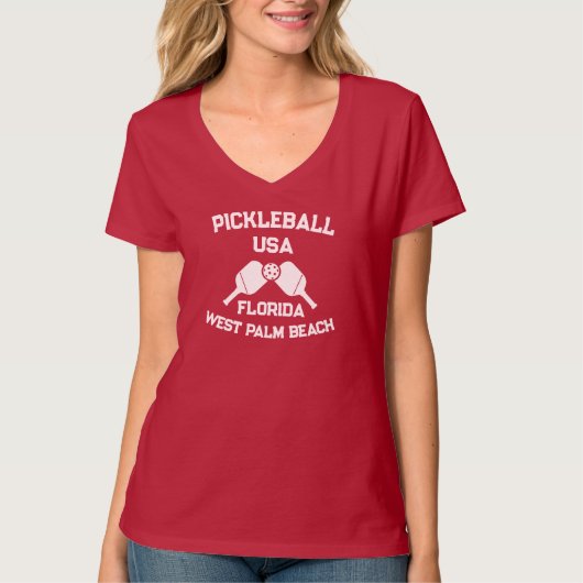 Pickleball Paddle Ball West Palm Beach Verenigde S T-shirt (Voorkant)