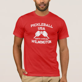 Pickleball Paddle Ball Wilmington NC Verenigde Sta T-shirt