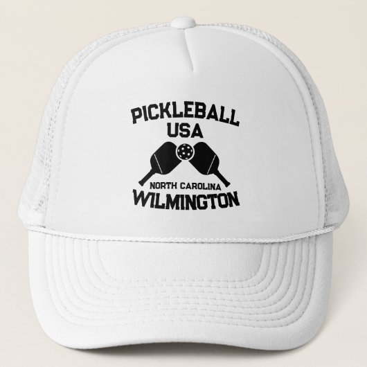 Pickleball Paddle Ball Wilmington NC Verenigde Sta Trucker Pet (Voorkant)