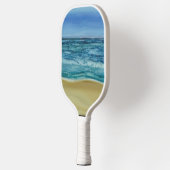 Pickleball Paddle Beach Scene (Links)