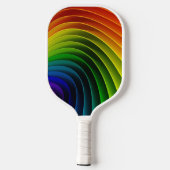 Pickleball Paddle bloeddrukgrafiek regenboog (Achterkant)