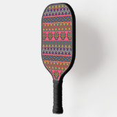 Pickleball Paddle Boho Azteek Tribale Patroon (Links)