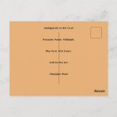 Pickleball-paddle Briefkaart (Achterkant)