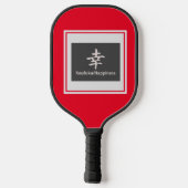 Pickleball Paddle BUTTERFLIES EN KANJI HAPPINESS (Achterkant)