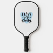 Pickleball Paddle cadeau voor Vaderdag (Achterkant)