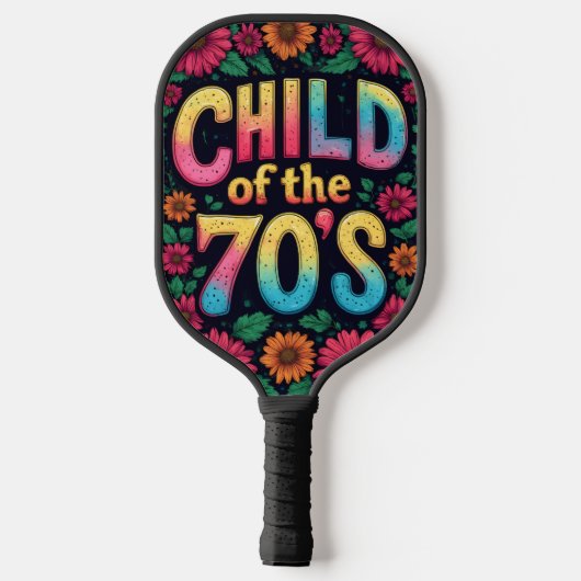 Pickleball Paddle Child Of The 70's - Custom Art (Achterkant)