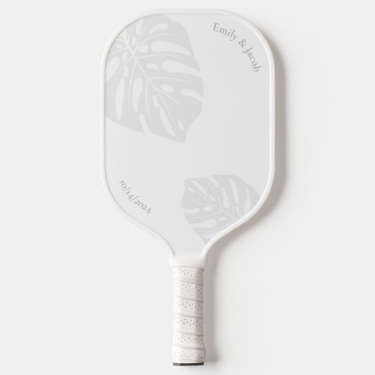 Pickleball Paddle Classic tropisch palmblad (Voorkant)
