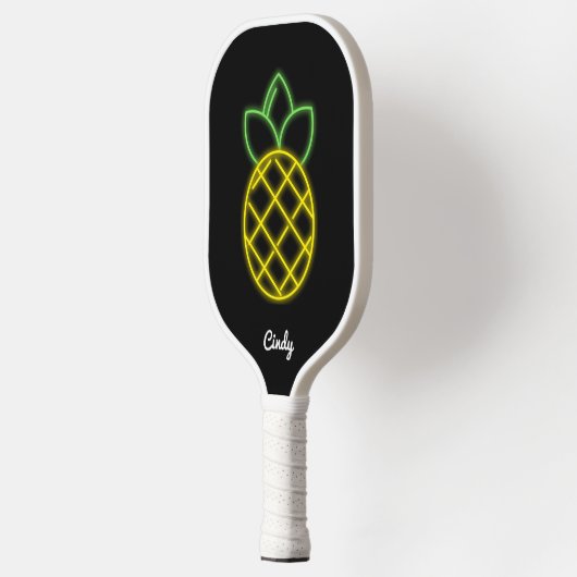Pickleball Paddle Custom Pineapple Neon Black (Links)