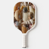 Pickleball Paddle Cute Beach House Shells (Achterkant)