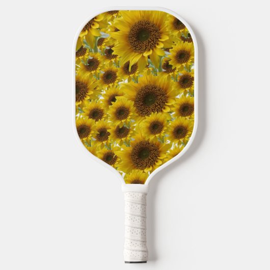 Pickleball Paddle Cute Floral Sunflower  (Voorkant)