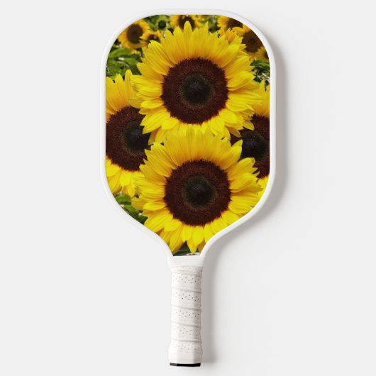 Pickleball Paddle Cute Floral Sunflower  (Achterkant)