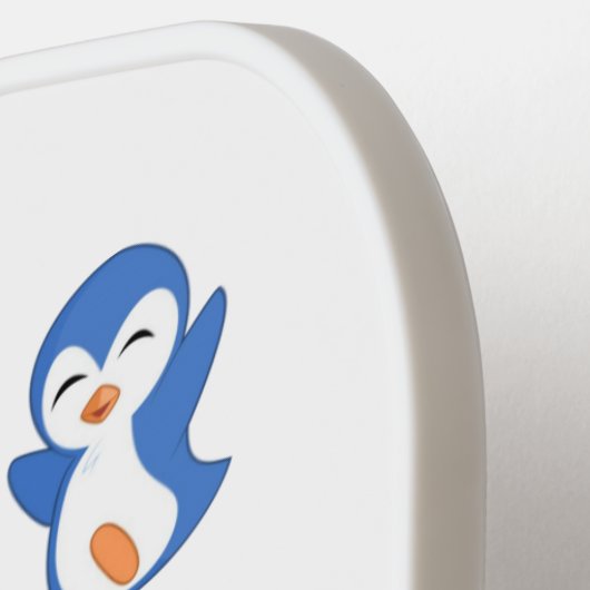 Pickleball Paddle Cute Penguins (Links Detail)