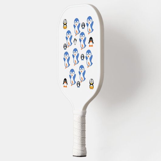 Pickleball Paddle Cute Penguins (Links)