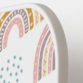 Pickleball Paddle Cute Rainbow Colors (Links Detail)